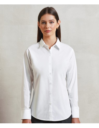 P-PR307-Chemise à manches longues en popeline Supreme Femme
